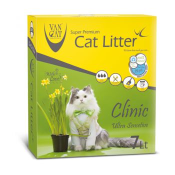 خاک گربه ون کت اولتراکلامپینگ مخصوص گربه های حساس حاوی مواد آنتی باکتریال