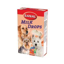 تشویقی سگ سانال طعم شیری قطره ای شکل 125 گرم