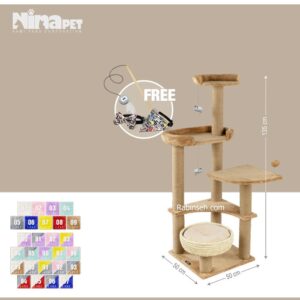 درخت گربه نیناپت مدل جِی J + هدیه ویژه + ارسال رایگان