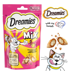 تشویقی گربه دریمیز طعم گوساله و پنیر 60 گرم