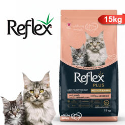 غذای خشک مادر و بچه گربه کیتن رفلکس پلاس باطعم بره  15 کیوگرم – اورجینال + ارسال رایگان