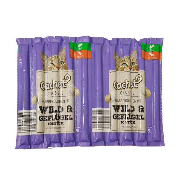 تشویقی مدادی گربه کچت طعم گوشت شکاری و پرنده 10 عددی