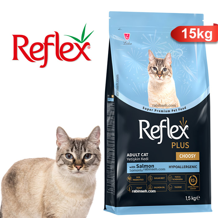 غذای خشک گربه بدغذا رفلکس پلاس باطعم سالمون 15 کیلوگرم – اورجینال + ارسال رایگان