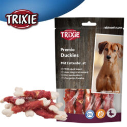 تشویقی سگ تریکسی استخوانی طعم اردک 100 گرم