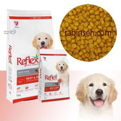 غذای توله سگ رفلکس گوشت و برنج فله ای (بسته بندی رابینسه)