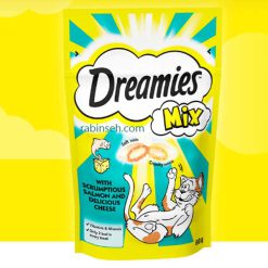 تشویقی گربه دریمیز طعم ماهی سالمون و پنیر 60 گرم