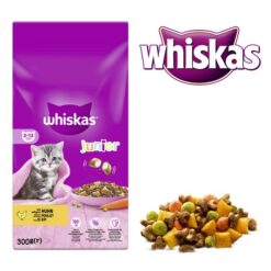 غذای خشک بچه گربه کیتن مغزدار ویسکاس طعم مرغ 300 گرم