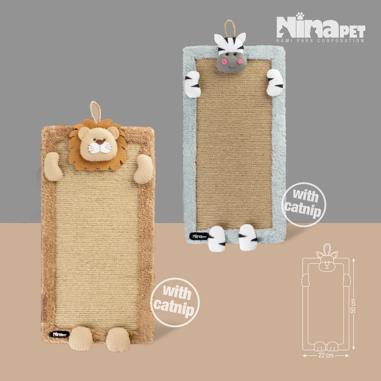 اسکرچر دیواری و زمینی عروسک دار نیناپت با کت نیپ رایگان