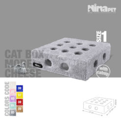جعبه بازی گربه نیناپت پنیری سایز ۱ با کت نیپ