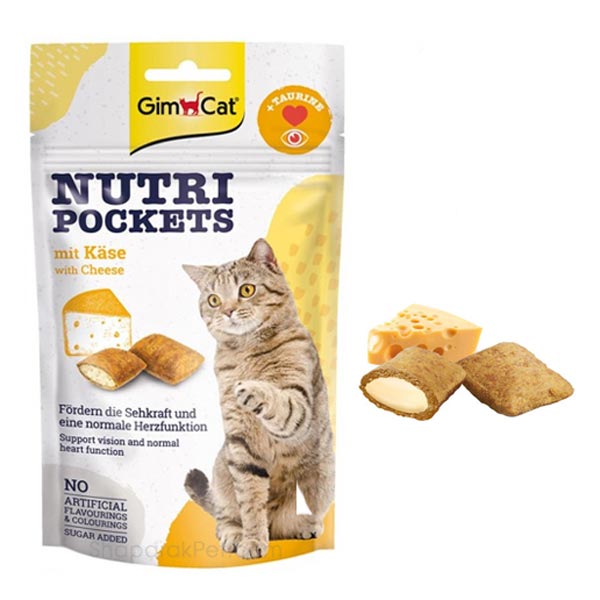 تشویقی ویتامینه گربه جیم کت باطعم پنیر 60 گرم