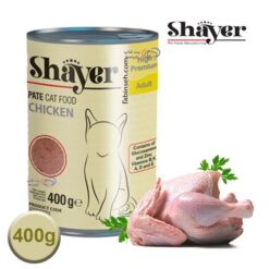 کنسرو گربه پته ای شایر مرغ 400 گرم