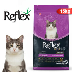 غذای خشک گربه رفلکس پلاس گورمت طعم مرغ 15 کیلوگرم – اورجینال+ ارسال رایگان – تاریخ هک لیزری