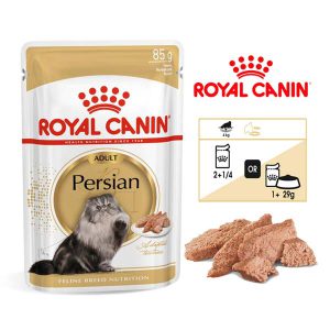 پوچ گربه پرشین بالغ رویال کنین 85 گرم