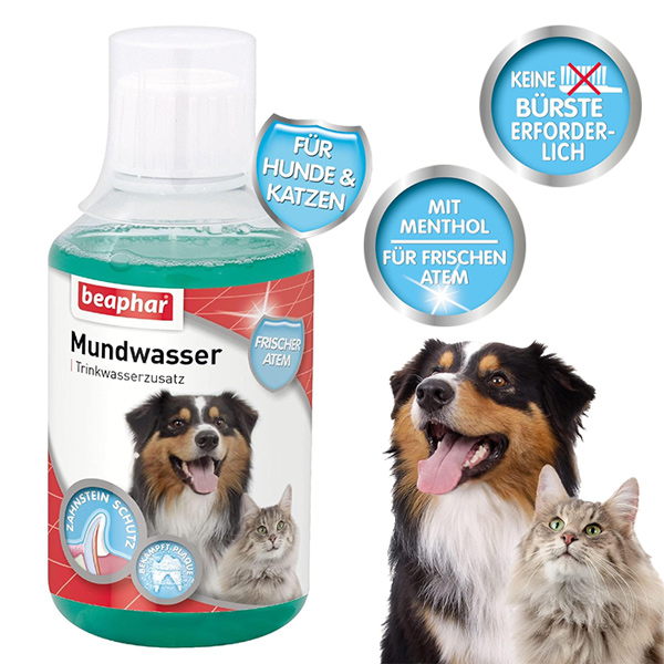 دهان شویه سگ و گربه بیفار 250 میلی