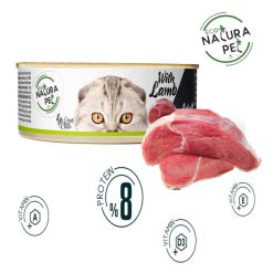 کنسرو گربه بالغ ناتورا پت ترکیه طعم بره 80 گرم