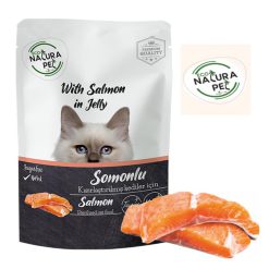 پوچ گربه عقیم شده ناتورا پت ترکیه طعم سالمون 80 گرم