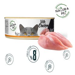 کنسرو گربه بالغ ناتورا پت ترکیه طعم مرغ 80 گرم