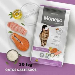 غذای خشک گربه مونلو عقیم شده با طعم مرغ و ماهی 10 کیلو