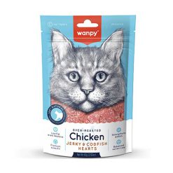 تشویقی گربه ونپی طعم مرغ و ماهی کاد 80 گرمی مدل Hearts