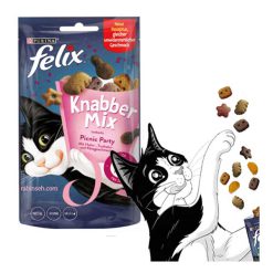 تشویقی گربه فلیکس مرغ و پنیر و بوقلمون 60 گرم