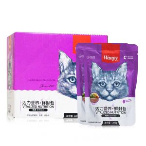پوچ گربه ونپی با طعم مرغ و سبزیجات 80 گرم - چینی نویس