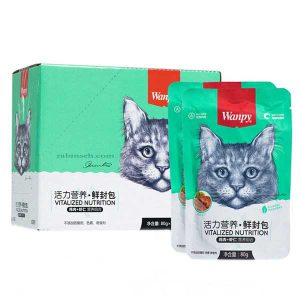 پوچ گربه ونپی با طعم مرغ و میگو 80 گرم - چینی نویس