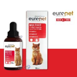 قطره مولتی ویتامین مخصوص گربه یوروپت 50 میلی