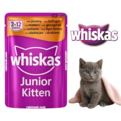 پوچ بچه گربه کیتن ویسکاس طعم گوشت پرندگان در سس 85 گرم – آلمان