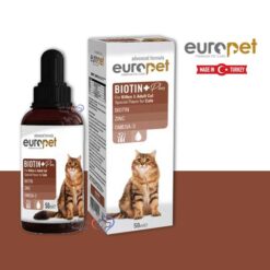 قطره بیوتین و زینک مخصوص گربه یوروپت 50 میلی