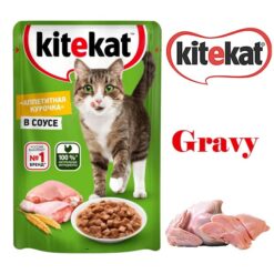 پوچ گربه کیت کت مرغ در سس 85 گرم