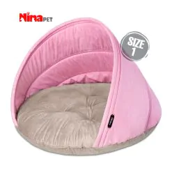 لانه گرد گربه و سگ نیناپت سایز 1 (1 تا 9 کیلوگرم)