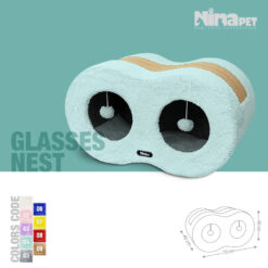 لانه گربه نیناپت مدل عینکی ( رنگ طوسی )