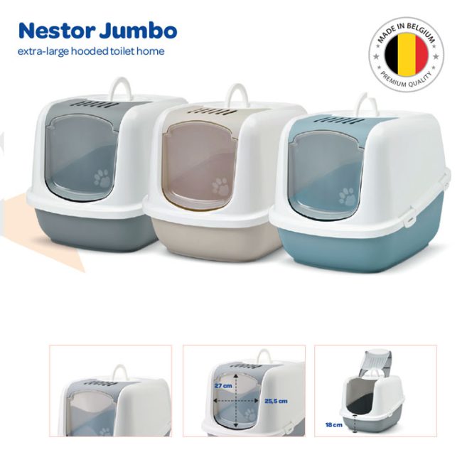 ظرف خاک مسقف گربه ساویک بلژیک مدل Nestor jumbo + ارسال رایگان