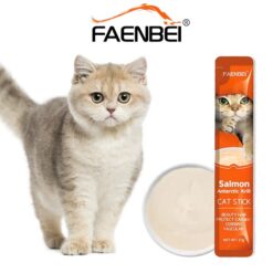 بستنی گربه فنبی طعم سالمون و میگو (محافظ مو و قلب)