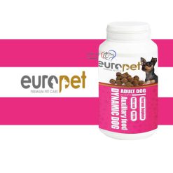 تشویقی ویتامینه سگ بالغ یوروپت سرخابی 60 عددی (ویتامین های B)