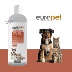 شامپو مراقبت از پوست و مو سگ و گربه یوروپت 400 میلی