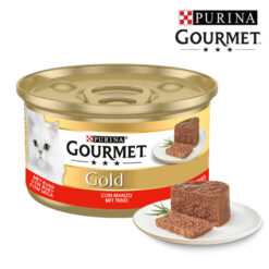 کنسرو گربه گورمت پته ای طعم گوشت گوساله 85 گرم (آلمانی)