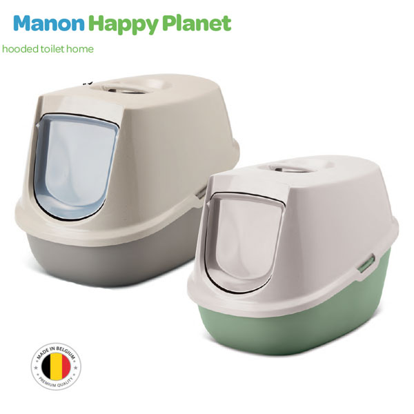 ظرف خاک مسقف گربه ساویک بلژیک مدل HAPPY PLANET + ارسال رایگان