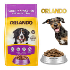 غذای خشک سگ بالغ اورلاندو نژاد بزرگ طعم بره و برنج 5 کیلوگرم + ارسال رایگان