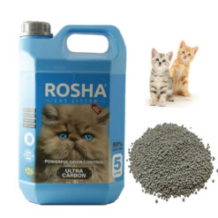خاک گربه ۱۰۰ درصد کربن روشا وزن ۵ کیلوگرم ( فروش در تهران)