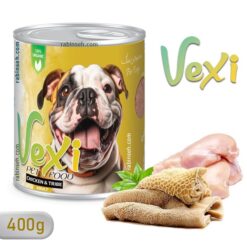 کنسرو سگ وکسی طعم مرغ و سیرابی 400 گرمی