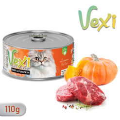 کنسرو پته ای گربه وکسی طعم گوساله و کدو تنبل 110 گرمی