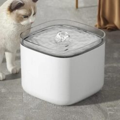 آبخوری اتوماتیک  و تصفیه آب گربه و سگ مرلین مدل دارای دیواره شیشه ای + ارسال رایگان