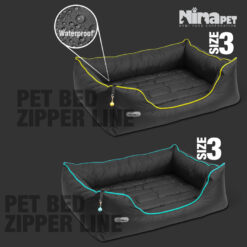 جای خواب سگ نیناپت مدل یو زیپ لاین سایز 3 (مناسب وزن 20 تا 40 کیلوگرم)