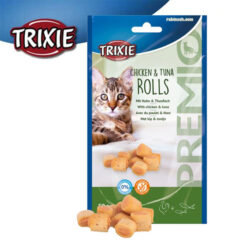 تشویقی گربه تریکسی رولی طعم مرغ و ماهی تن 50 گرم