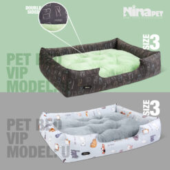 جای خواب سگ نیناپت مدل یو VIP سایز 3 (مناسب وزن 30 تا 70 کیلوگرم)