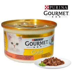 کنسرو گورمت چانکی طعم مرغ و سالمون ۸۵ گرم (آلمانی)