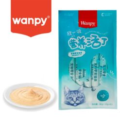 بستنی گربه ونپی کینگ طعم ماهی با پروبیوتیک 5 عددی