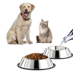 ظرف آب و غذا استیل سگ و گربه