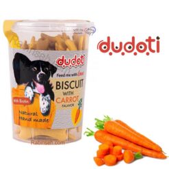 تشویقی بیسکویتی سگ دودوتی 150 گرم (طعم هویج)